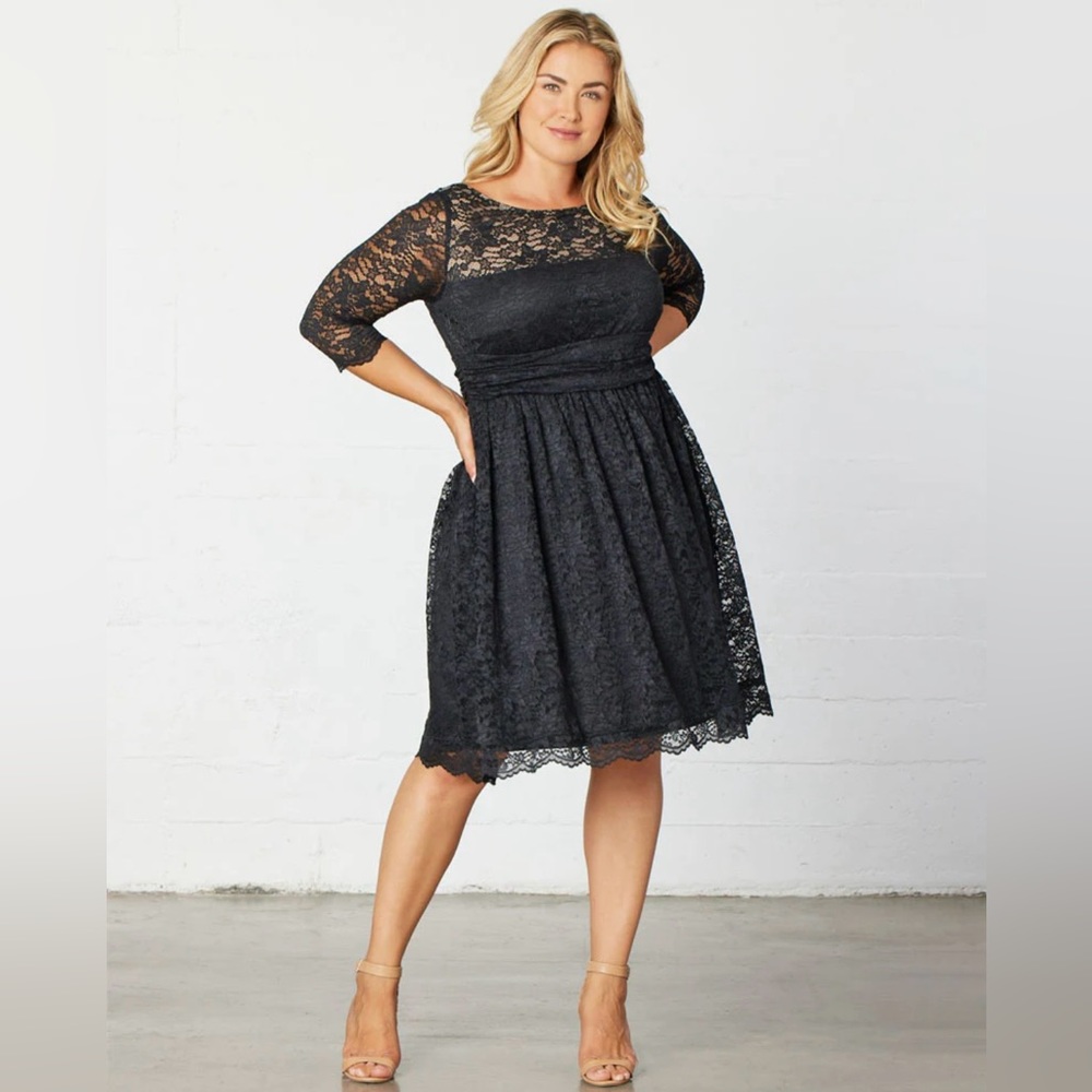 Kiyonna Black Lace Dress